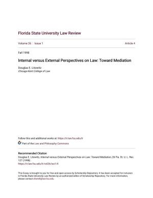 Internal Versus External Perspectives on Law: Toward Mediation
