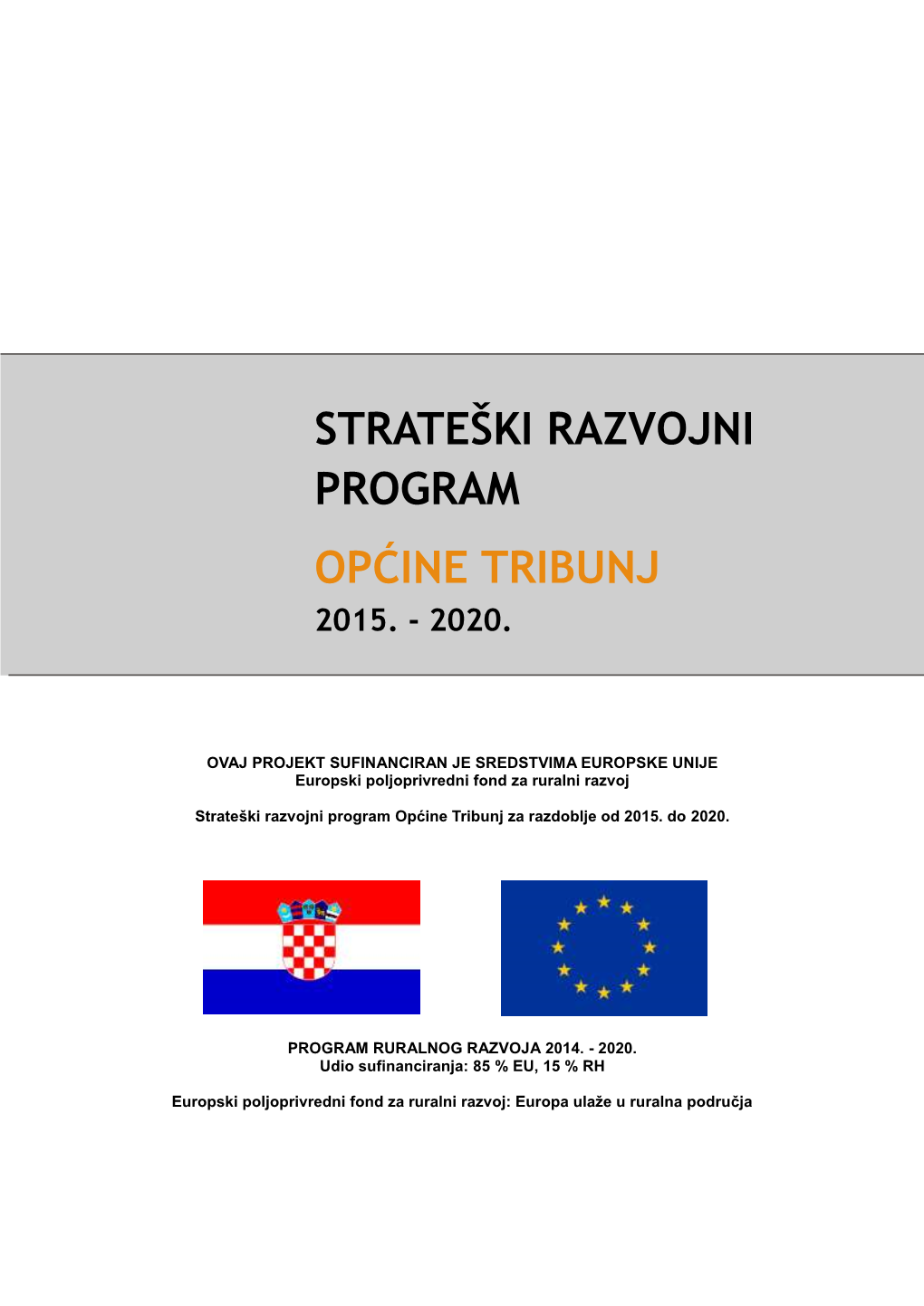 Strateški Razvojni Program Općina Tribunj