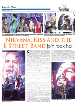 Nirvana, Kiss and the E Street Band Join Rock Hall