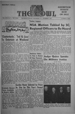 The Cowl, November 6, 1963