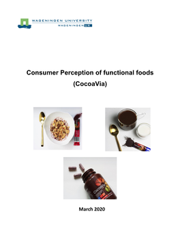 Consumer Perception of Functional Foods (Cocoavia)