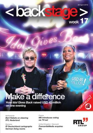 Make a Difference ! How Idol Gives Back Raised USD 45 Million on One Evening