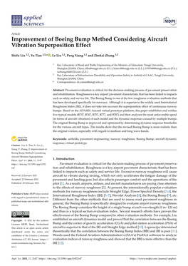 Improvement of Boeing Bump Method Considering Aircraft Vibration Superposition Effect