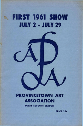 The Provincetown Art Association, One of the Oldest and Largest Art Groups in the United States