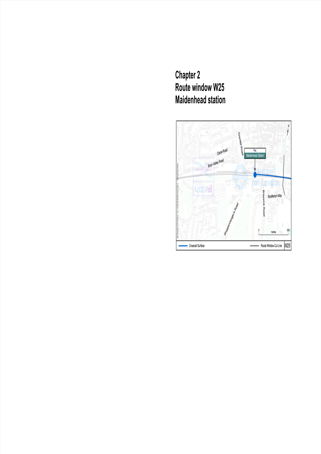 Chapter 2 Route Window W25 Maidenhead Station