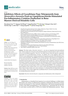 Inhibitory Effects of Cucurbitane-Type Triterpenoids from Momordica