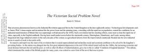 The Victorian Social Problem Novel