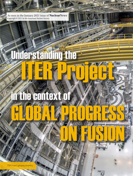 Understanding the ITER Project in the Context of GLOBAL PROGRESS on FUSION