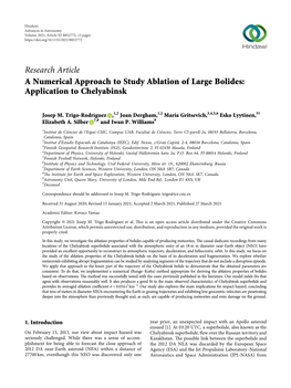 A Numerical Approach to Study Ablation of Large Bolides: Application to Chelyabinsk