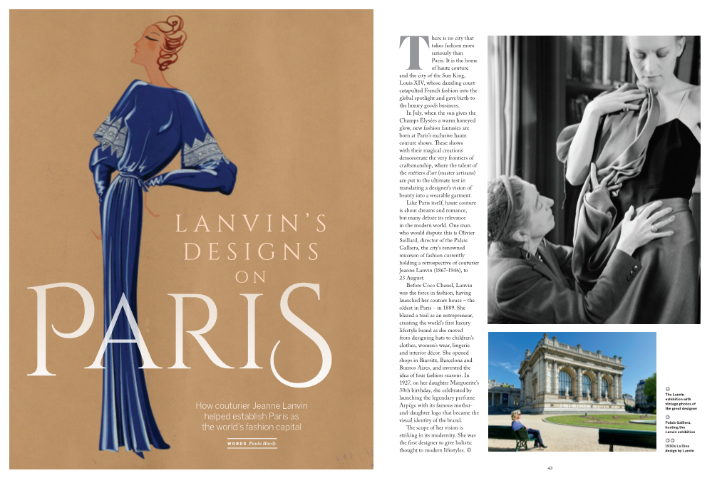 Lanvin's Designs