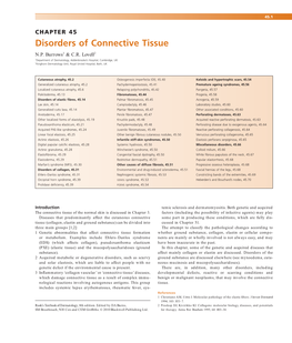 Disorders of Connective Tissue