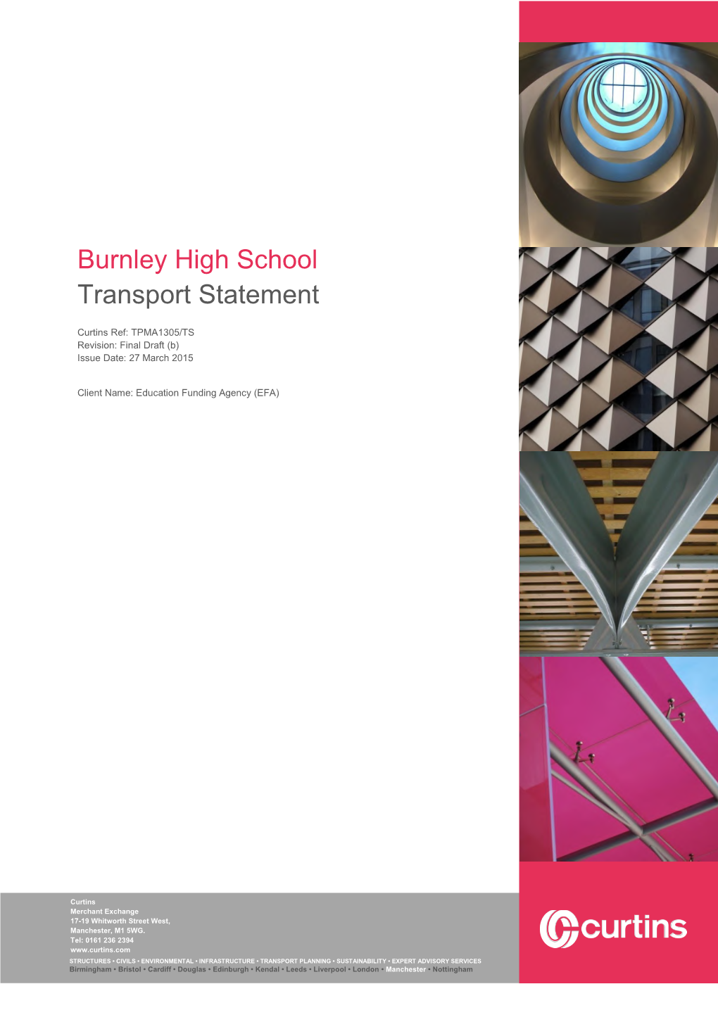Burnley High School Transport Statement