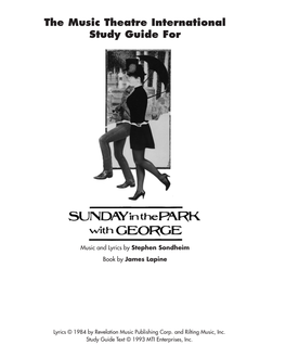 Study Guide-Sunday in the Park