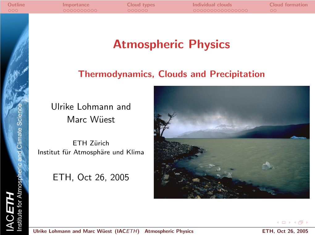 Atmospheric Physics