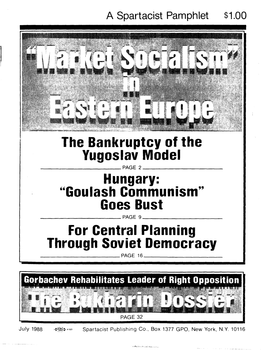 Market Socialism in Eastern Europe
