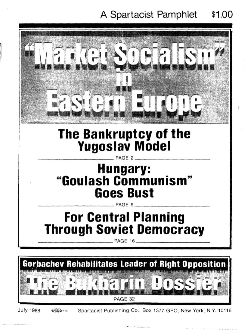 Market Socialism in Eastern Europe