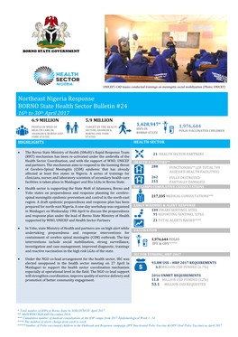 Northeast Nigeria Response BORNO State Health Sector Bulletin
