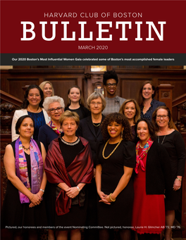 Harvard Club of Boston Bulletin March 2020