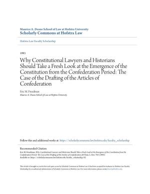 Why Constitutional Lawyers and Historians Should Take a Fresh