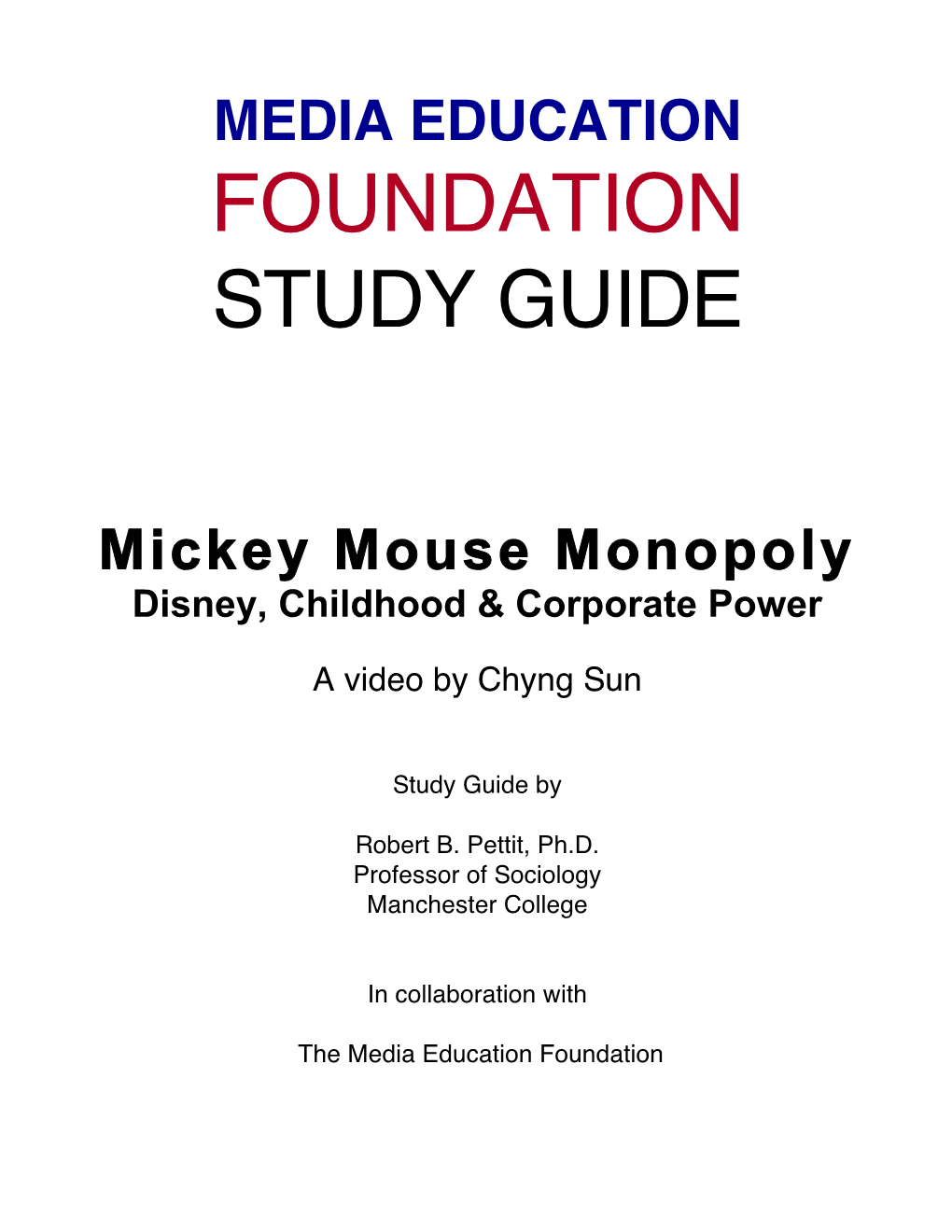 Mickey Mouse Monopoly Disney, Childhood & Corporate Power