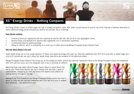 XS™ Energy Drinks – Nothing Compares