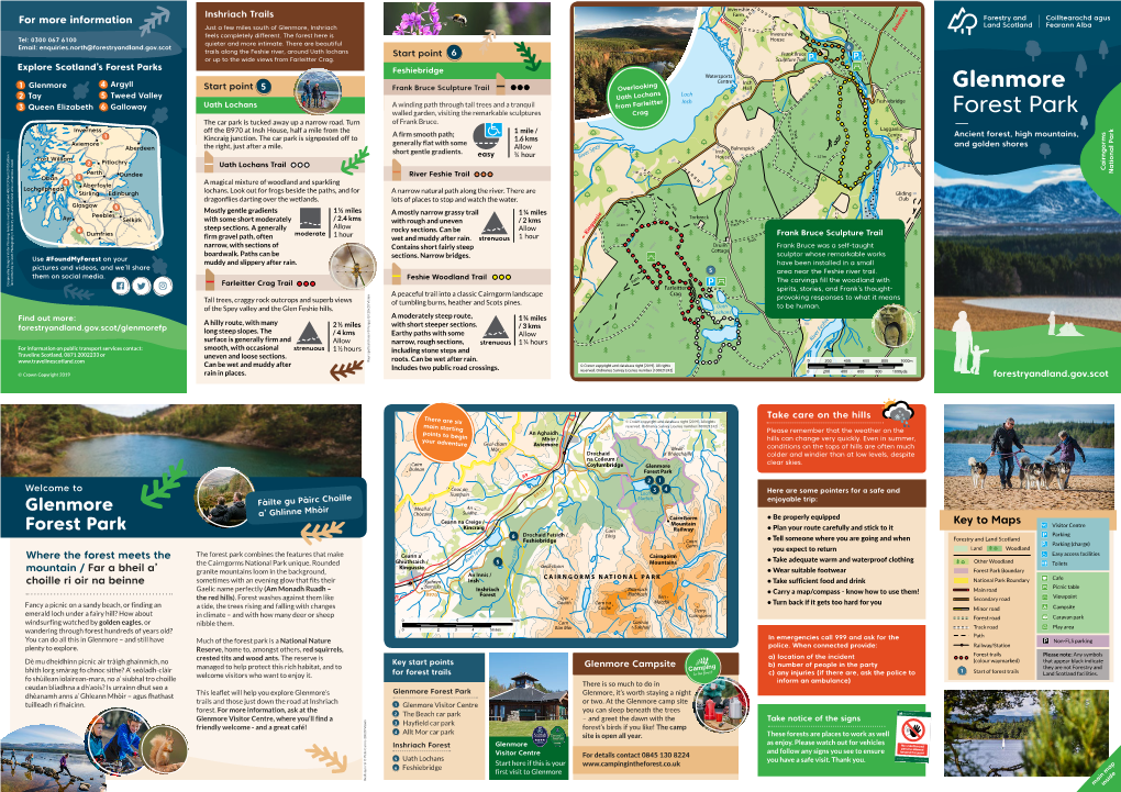 Guide Map to Glenmore Forest Park