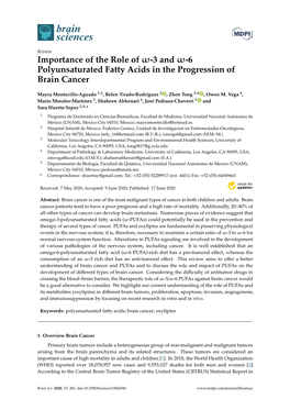 Importance of the Role of -3 and -6 Polyunsaturated Fatty Acids in The