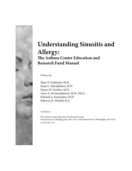 Understanding Sinusitis and Allergy Manual