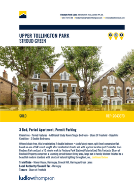 Upper Tollington Park Stroud Green