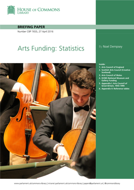 Arts Funding: Statistics