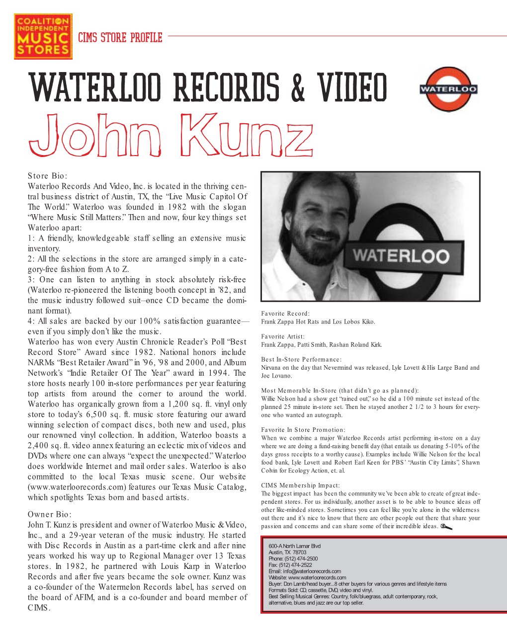 Waterloo Records & Video