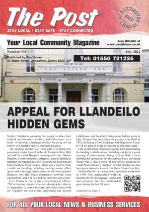 Appeal for Llandeilo Hidden Gems