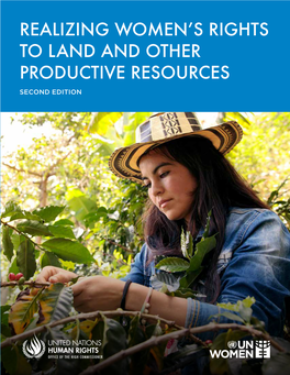 Realizing Women's Rights to Land and Other Productive