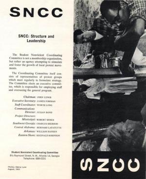 SNCC Brochure, 1963