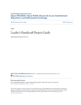 Leader's Handicraft Project Guide