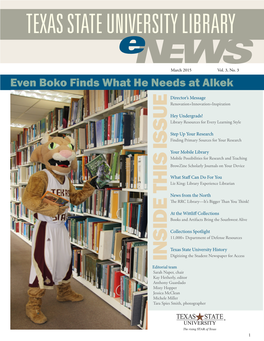 March Library Enews