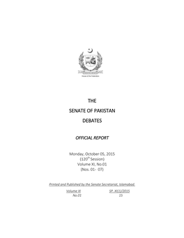 The Senate of Pakistan Debates