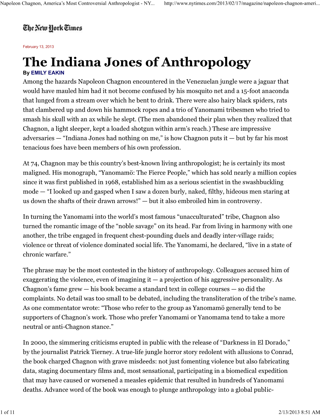 The Indiana Jones of Anthropology