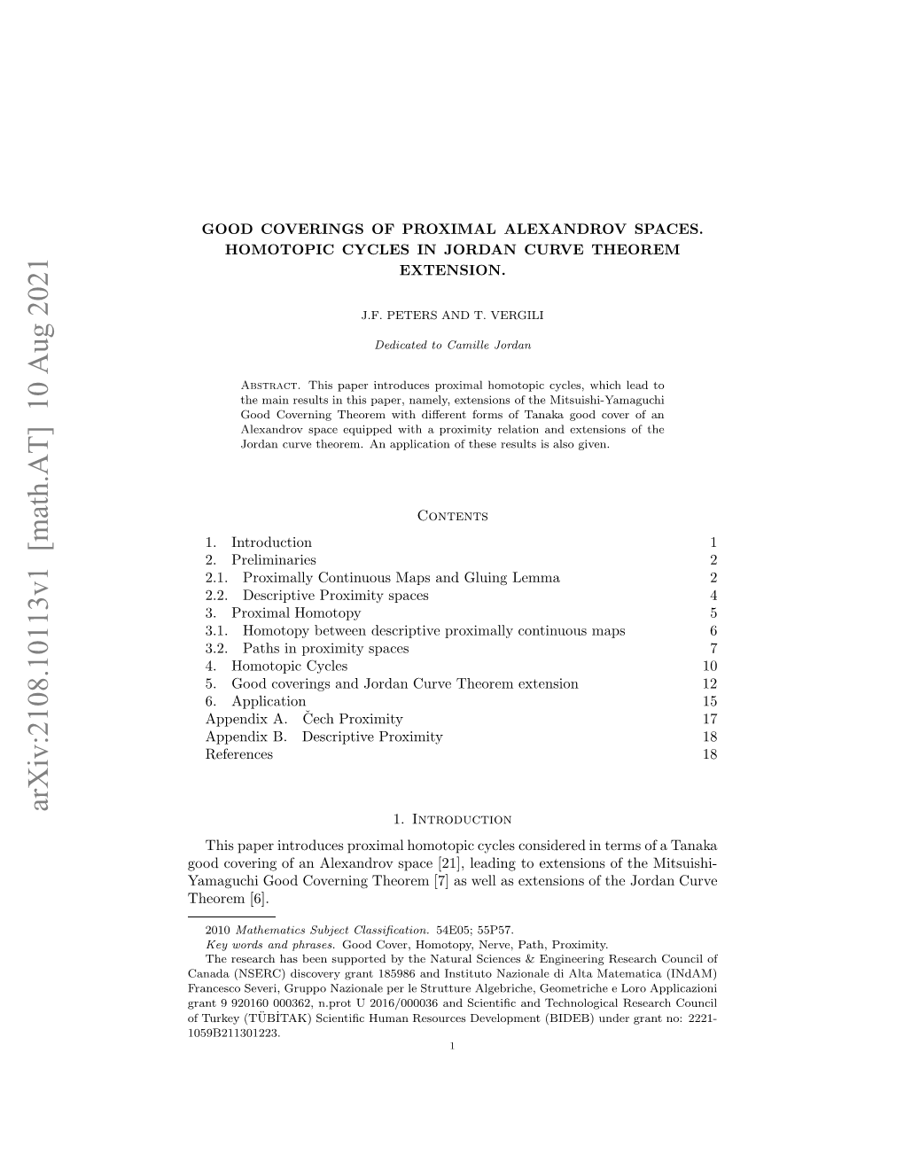 Arxiv:2108.10113V1 [Math.AT] 10 Aug 2021 Aauh Odcvrigterm[]A Ela Xesoso the T of of Extensions As Extensions Well to [6]