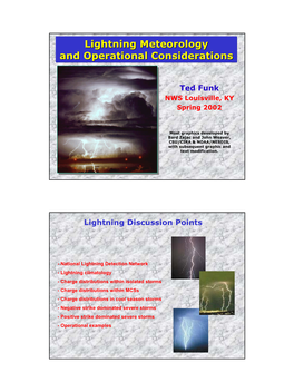 Lightning Meteorology and Operational Considerations