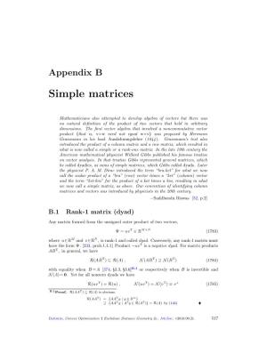 Simple Matrices
