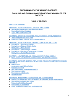 Enabling and Enhancing Neuroscience Advances for Society