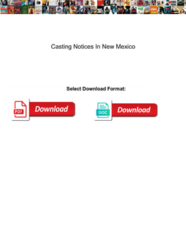 Casting Notices in New Mexico