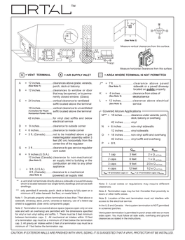 Ortal Horizontal Termination Clearance R1