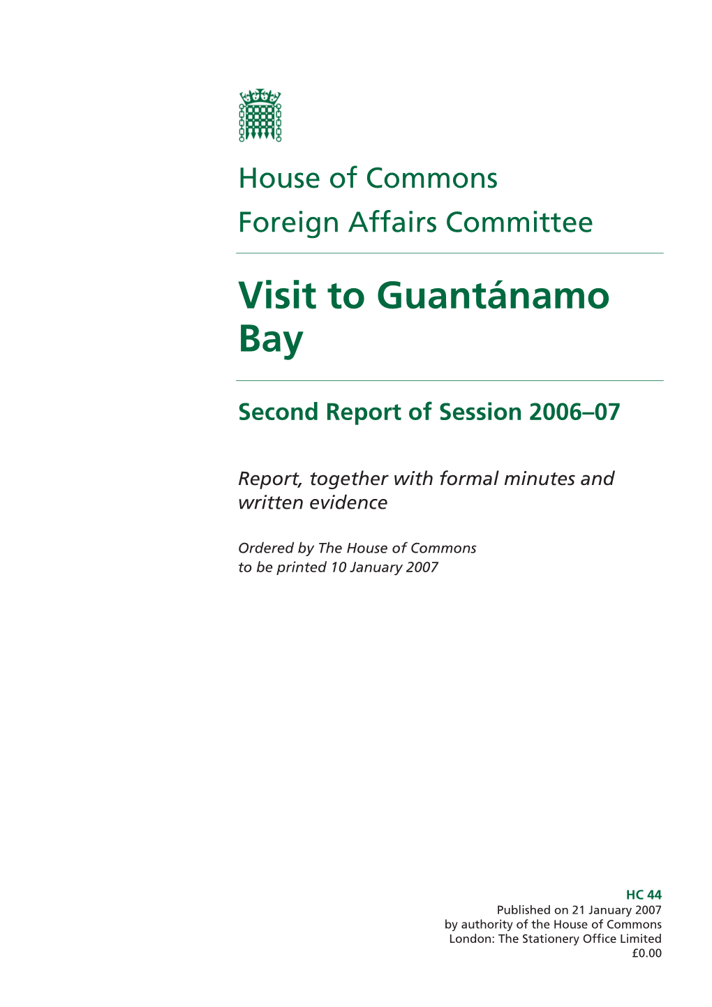 Visit to Guantánamo Bay