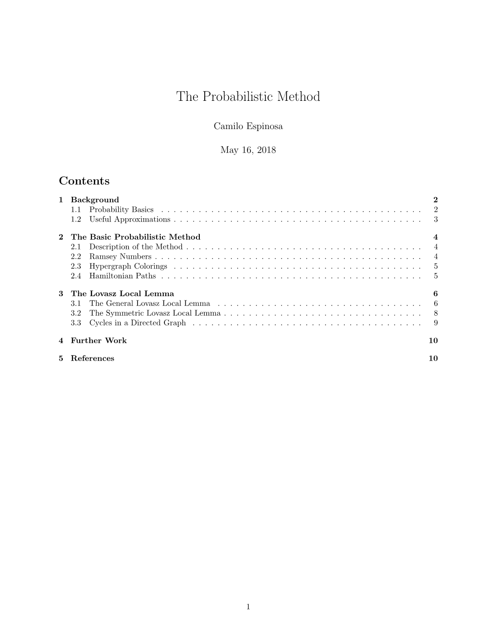 The Probabilistic Method