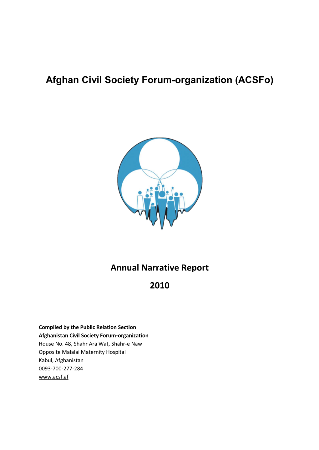 Annual Narrative Report 2010