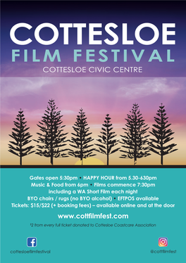 Cottesloe Film Festival Cottesloe Civic Centre