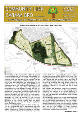 Plans for 650 New Houses South of Creigiau