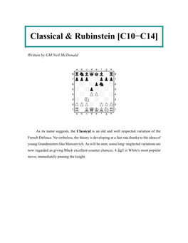 Classical & Rubinstein [C10-C14]